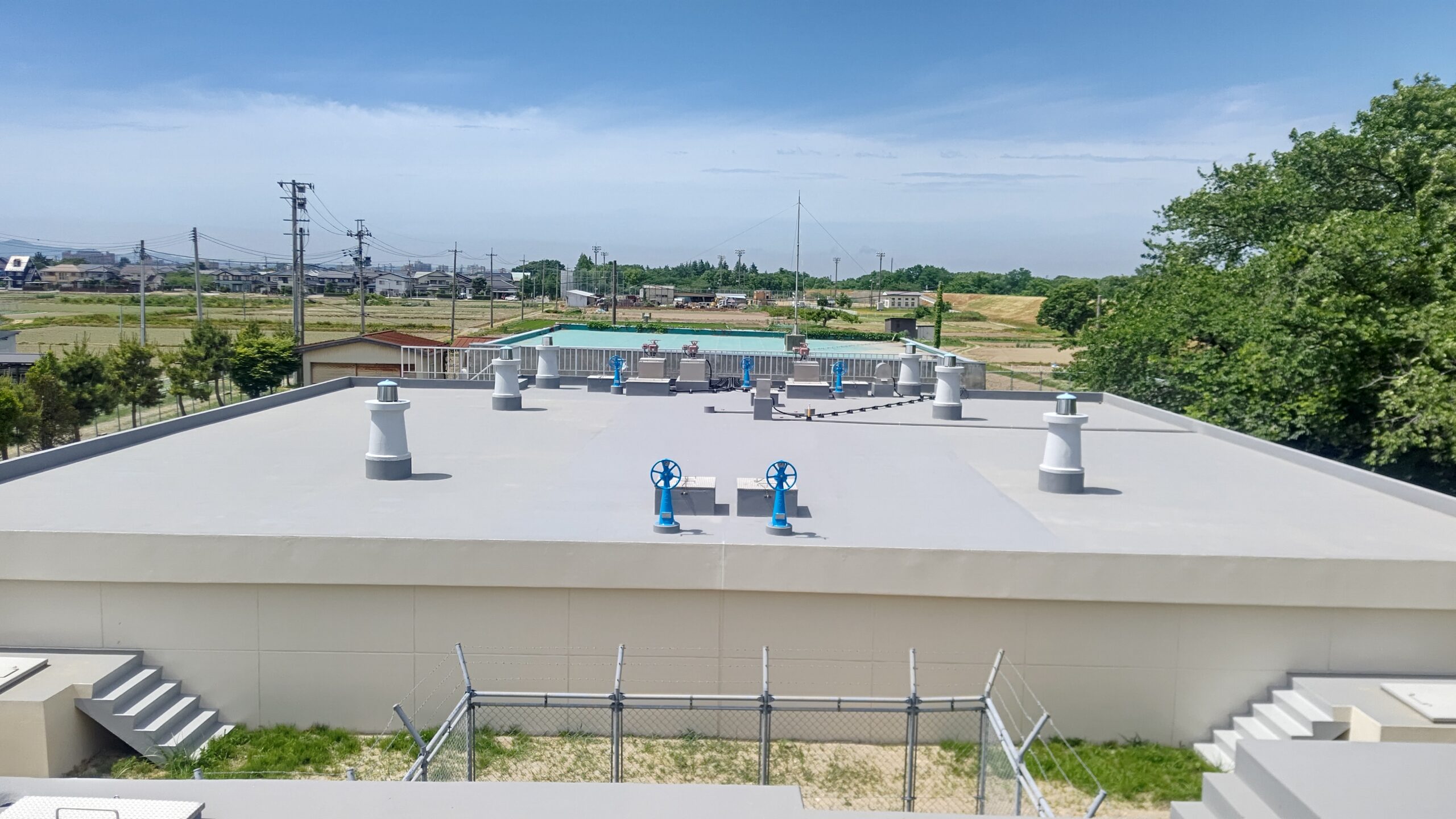 鶴岡浄水場耐震補強外部工事